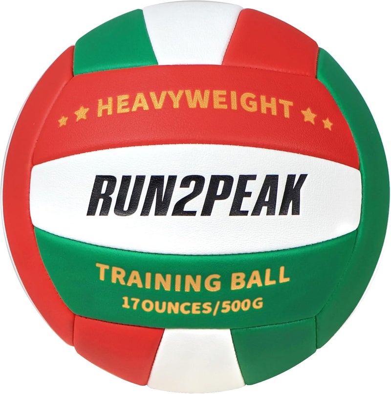RUN2PEAK Setter Training Volleyball Official Size 5 Volleyballs Heavy Weight Ball PU Practice Volley Balls for Indoor Rebounder Equipment Setters Weighted Volleyball Setting Trainer - Image 1